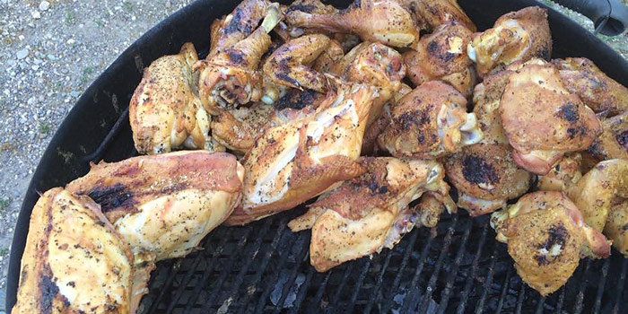 Lilly Den Farm Chicken Wings On Grill