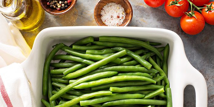 Green Beans And Roasted Red Onions
