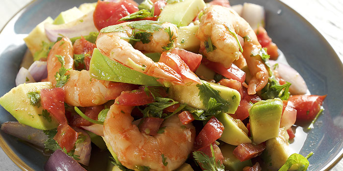 Shrimp Avocado Tomatillo Salad