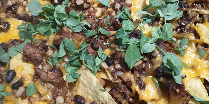Close Up Of Pulled Beef Nachos