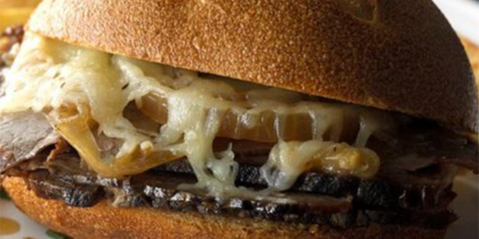 Photo of a French Dip Sandwich